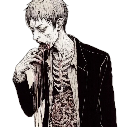 jacket, creature, comic book art, concept art transparent PNG cut-out