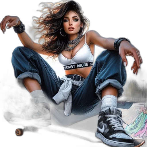 shoes, photorealistic, concept art, comic book art transparent PNG cut-out