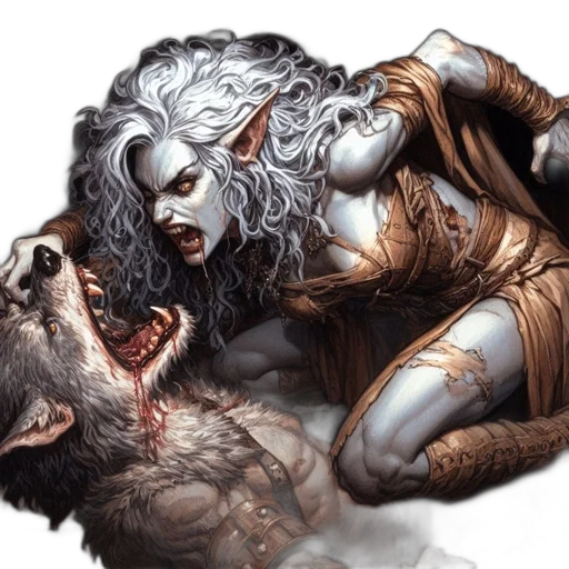creature, fantasy art, concept art, comic book art transparent PNG cut-out