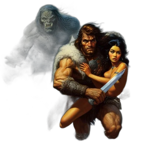 concept art, fantasy art, comic book art, fog transparent PNG cut-out