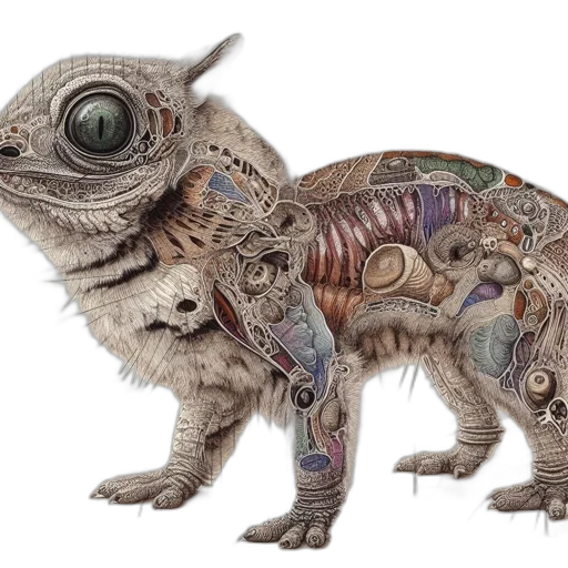 creature, dragon, animal, robot transparent PNG cut-out