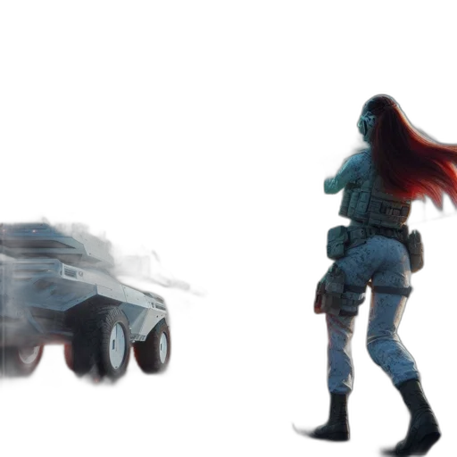 weapon, car, robot, concept art transparent PNG cut-out