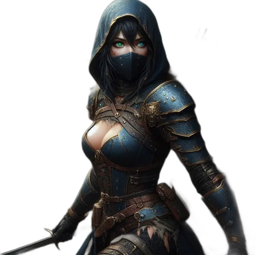 mask, sword, weapon, dress transparent PNG cut-out