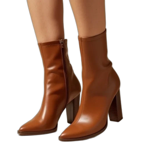 shoes, 3d render, earth tones, wyatt transparent PNG cut-out