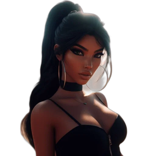 face, jewelry, dress, fantasy art transparent PNG cut-out