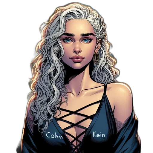 dress, comic book art, fantasy art, concept art transparent PNG cut-out