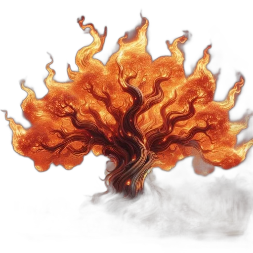 tree, hair, dragon, crown transparent PNG cut-out