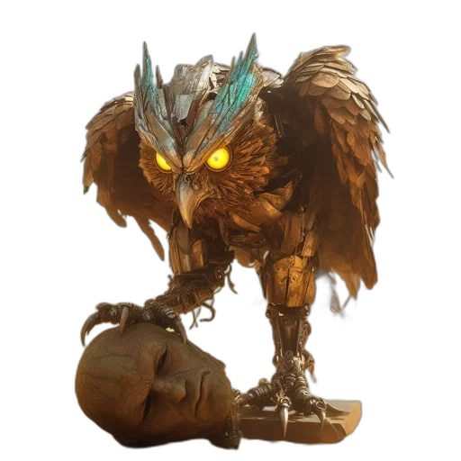 dragon, staff, creature, weapon transparent PNG cut-out