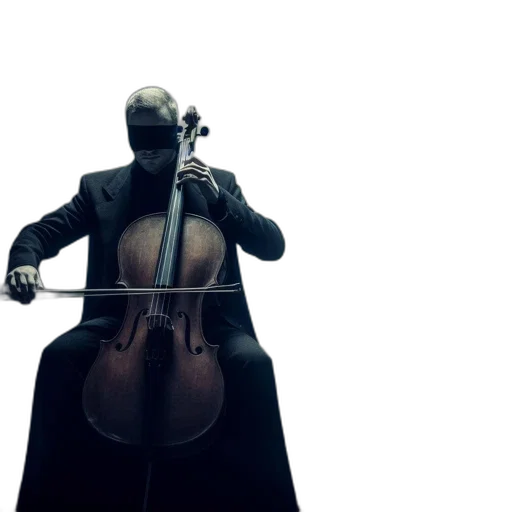 concept art, image, blindfolded, man transparent PNG cut-out