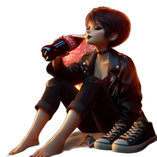 jacket, bottle, robot, shoes transparent PNG cut-out