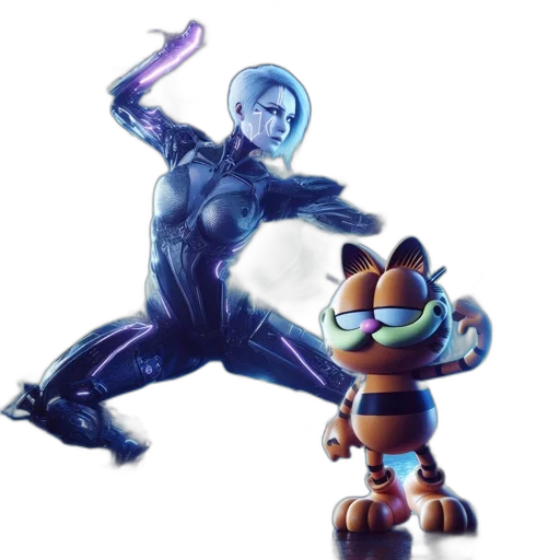 concept art, 3d render, blue, futuristic transparent PNG cut-out