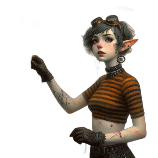 staff, concept art, fantasy art, 3d render transparent PNG cut-out