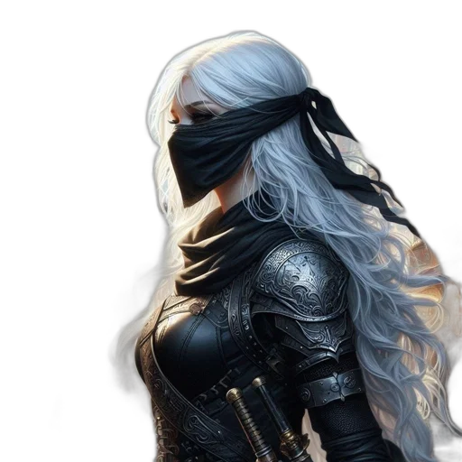 mask, jacket, face, hair transparent PNG cut-out