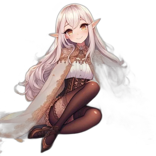 dress, dragon, staff, creature transparent PNG cut-out