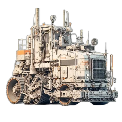 robot, car, weapon, concept art transparent PNG cut-out