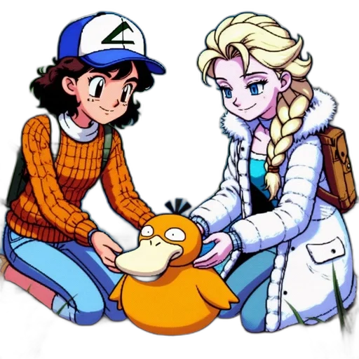 staff, pixel art, cartoon, anime transparent PNG cut-out
