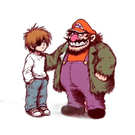 jacket, creature, concept art, pixel art transparent PNG cut-out
