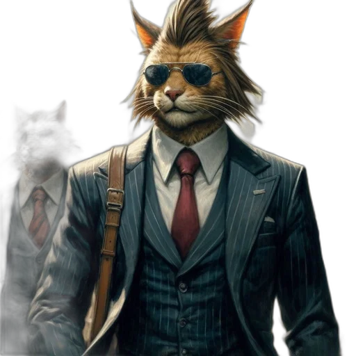 jacket, staff, mask, animal transparent PNG cut-out