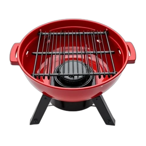 red, portable, gas, grill transparent PNG cut-out