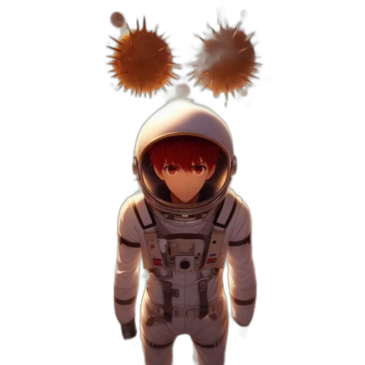 robot, mask, staff, creature transparent PNG cut-out