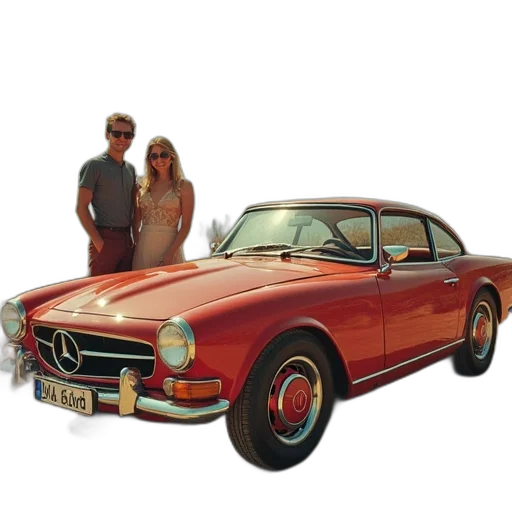 car, photorealistic, 3d render, concept art transparent PNG cut-out