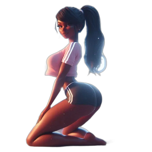 dress, concept art, 3d render, cartoon transparent PNG cut-out