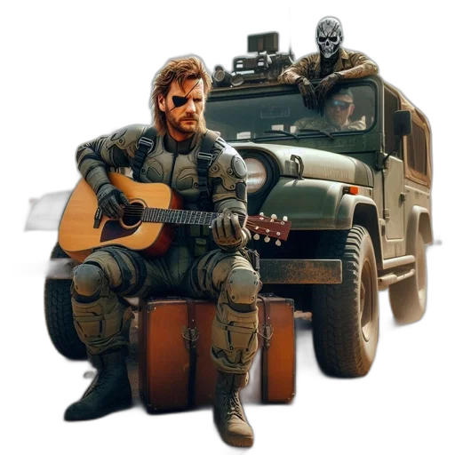 jacket, weapon, robot, car transparent PNG cut-out