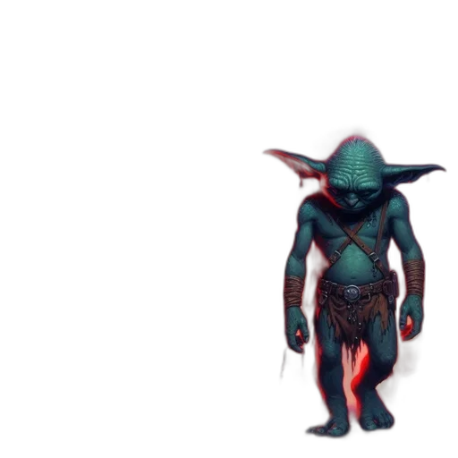 creature, mask, staff, robot transparent PNG cut-out
