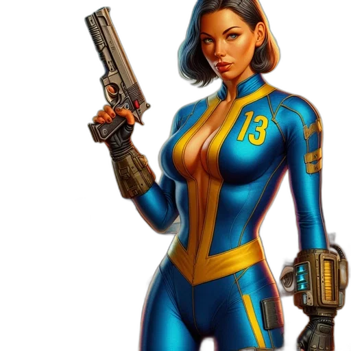 weapon, comic book art, concept art, pixel art transparent PNG cut-out