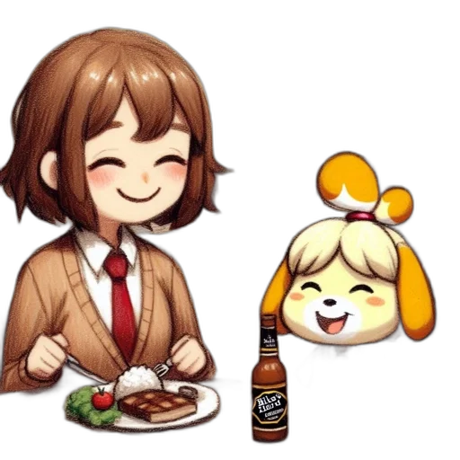 food, animal, pixel art, anime transparent PNG cut-out