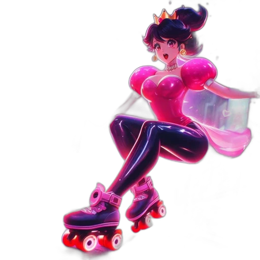 concept art, 3d render, vaporwave, anime transparent PNG cut-out