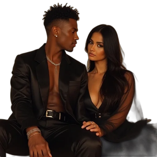 kim, kardashi, kanye transparent PNG cut-out