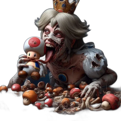 crown, food, face, concept art transparent PNG cut-out