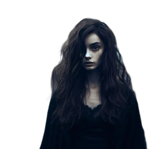mask, hair, face, creature transparent PNG cut-out