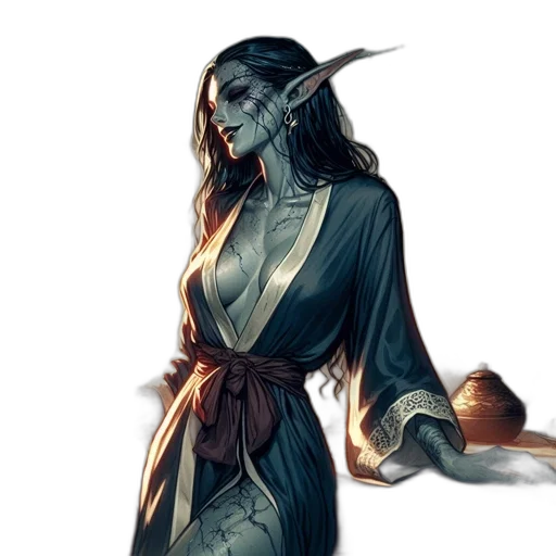 dress, staff, mask, concept art transparent PNG cut-out