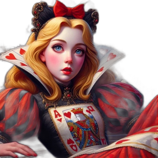crown, dress, face, fantasy art transparent PNG cut-out