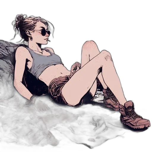 shoes, concept art, comic book art, cartoon transparent PNG cut-out