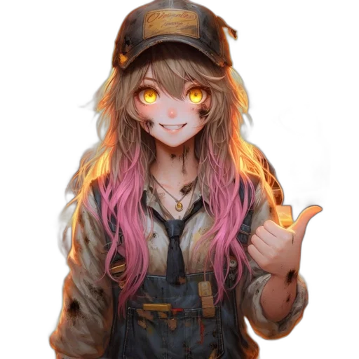 hat, face, staff, animal transparent PNG cut-out