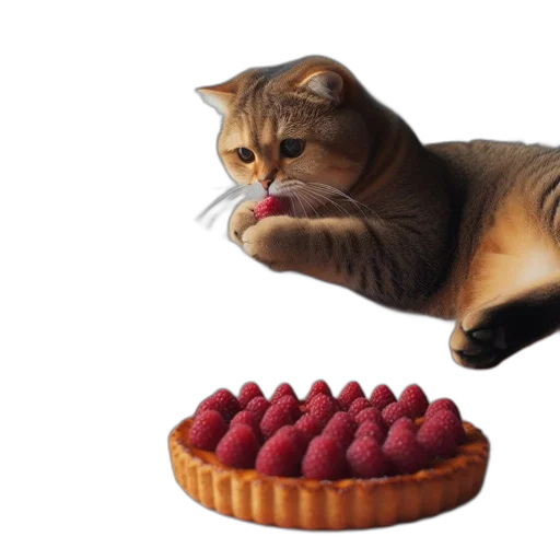 food, animal, photorealistic, 3d render transparent PNG cut-out