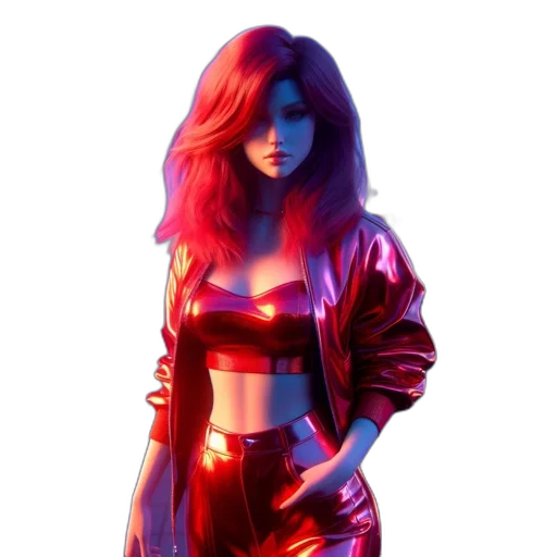 jacket, dress, concept art, 3d render transparent PNG cut-out