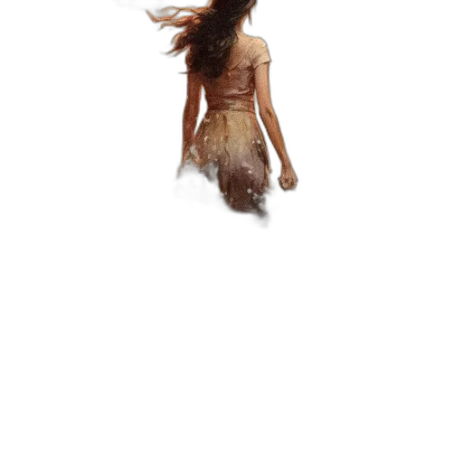 dress, hair, creature, animal transparent PNG cut-out