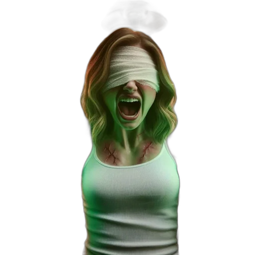 mask, face, creature, staff transparent PNG cut-out