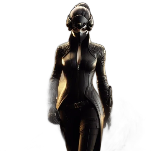 mask, robot, dress, staff transparent PNG cut-out