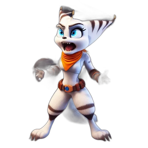 staff, animal, creature, 3d render transparent PNG cut-out