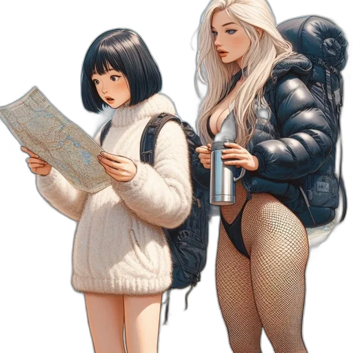 jacket, comic book art, concept art, fantasy art transparent PNG cut-out