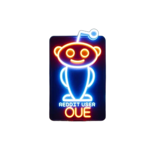 robot, neon lights, neon, reddit transparent PNG cut-out