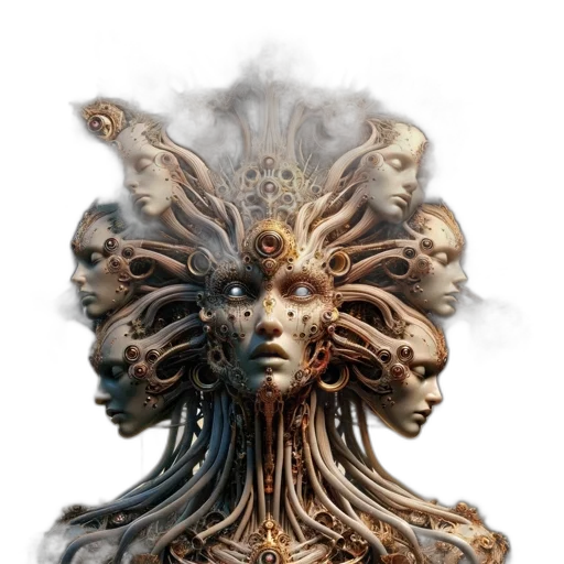 mask, crown, face, hair transparent PNG cut-out