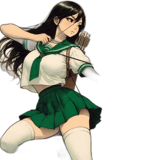 dress, anime, concept art, pixel art transparent PNG cut-out