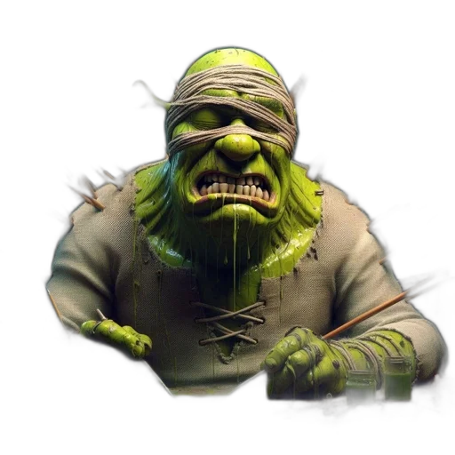 creature, staff, face, concept art transparent PNG cut-out