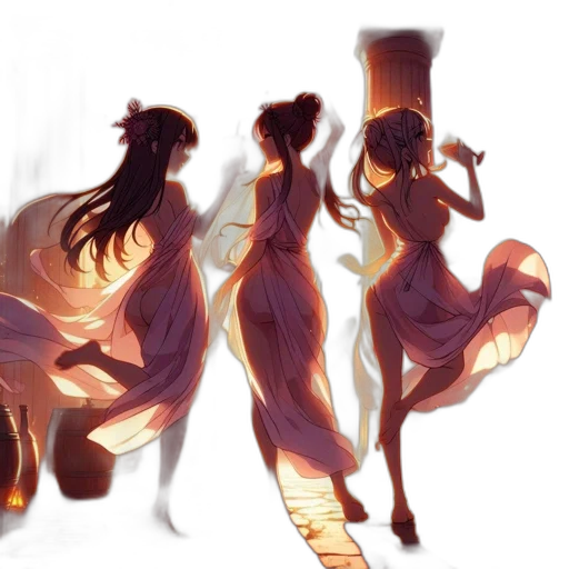 dress, concept art, fantasy art, anime transparent PNG cut-out